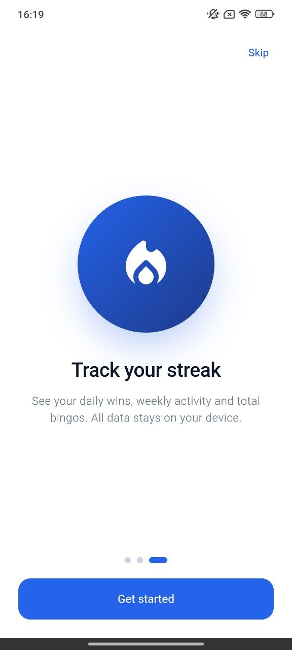 Lottomatica onboarding screen